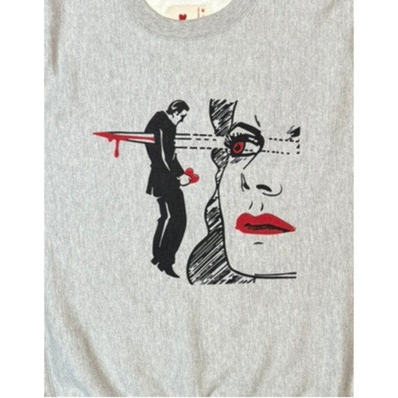 Emotionally Unavailable Medium Graphic Crewneck Sweatshirt - Picture 2 of 5